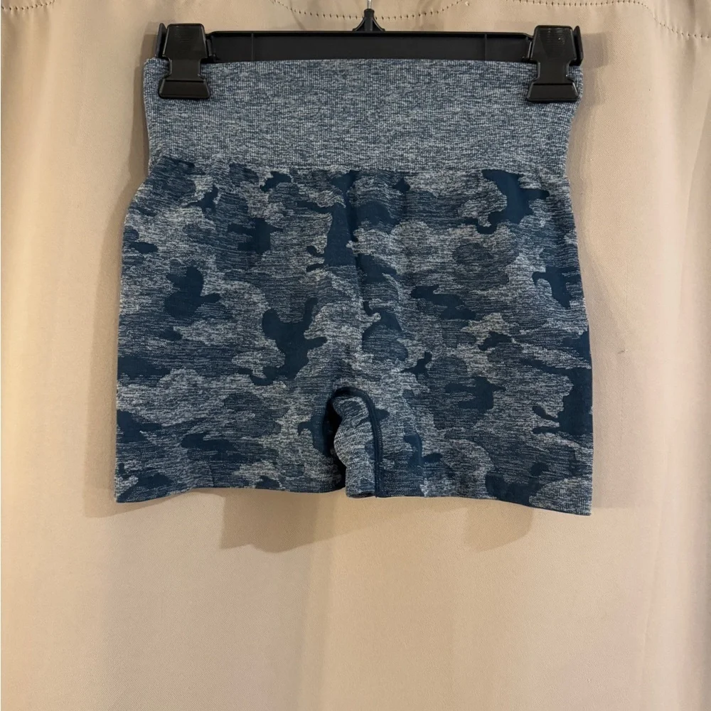 Source Unknown Blue Camo Athletic Shorts